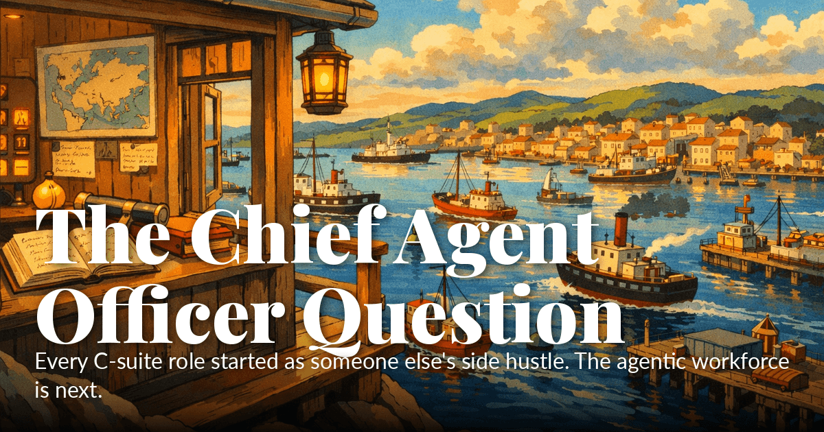 The Chief Agent Officer Question | James B. Marshall, Technology and ...